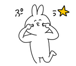 rabbit is enjoying 3 sticker #9409105