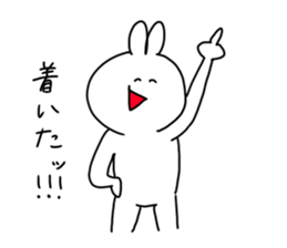 rabbit is enjoying 3 sticker #9409116