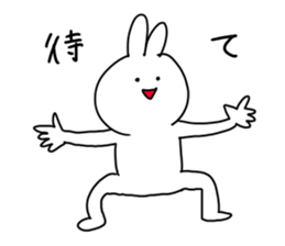 rabbit is enjoying 3 sticker #9409120