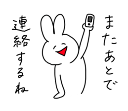 rabbit is enjoying 3 sticker #9409123