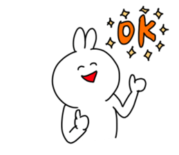 rabbit is enjoying 3 sticker #9409132