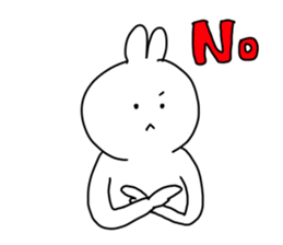 rabbit is enjoying 3 sticker #9409133