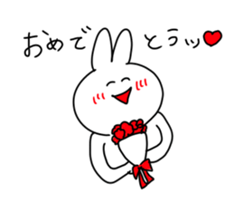 rabbit is enjoying 3 sticker #9409135