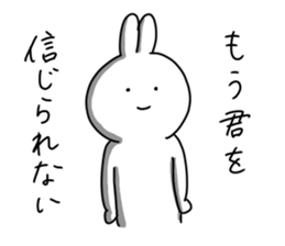 rabbit is enjoying 3 sticker #9409137