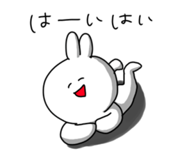 rabbit is enjoying 3 sticker #9409140