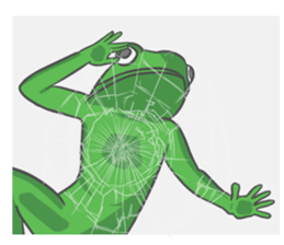 A frog and frog sticker #9409282