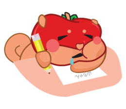 Ringoken apple dog sticker #9409468