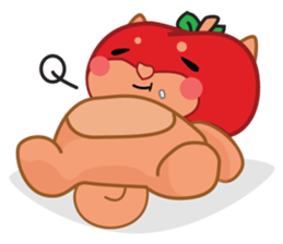 Ringoken apple dog sticker #9409469