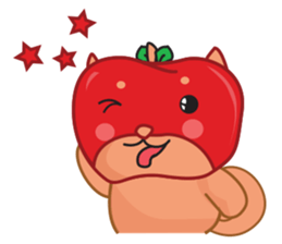 Ringoken apple dog sticker #9409470