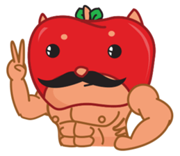 Ringoken apple dog sticker #9409472
