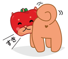 Ringoken apple dog sticker #9409475
