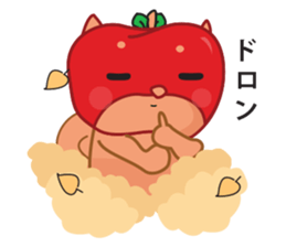 Ringoken apple dog sticker #9409478