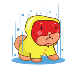 Ringoken apple dog sticker #9409479