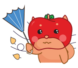 Ringoken apple dog sticker #9409480