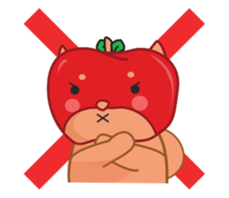 Ringoken apple dog sticker #9409483