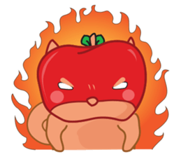 Ringoken apple dog sticker #9409485