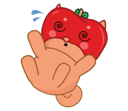 Ringoken apple dog sticker #9409486