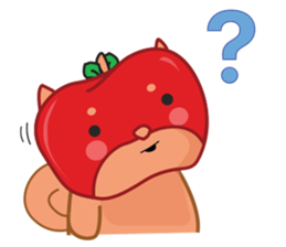 Ringoken apple dog sticker #9409487