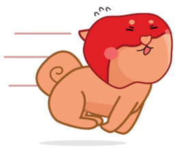 Ringoken apple dog sticker #9409489