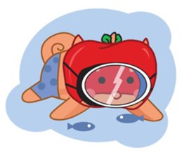 Ringoken apple dog sticker #9409492