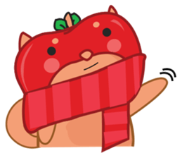 Ringoken apple dog sticker #9409494