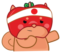 Ringoken apple dog sticker #9409495