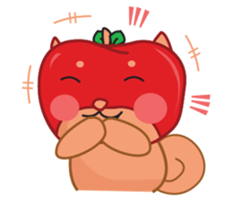 Ringoken apple dog sticker #9409496