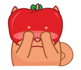 Ringoken apple dog sticker #9409497