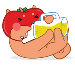 Ringoken apple dog sticker #9409500