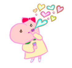 MOMO Ribbon-chan sticker #9409746