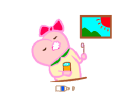 MOMO Ribbon-chan sticker #9409756