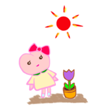 MOMO Ribbon-chan sticker #9409759