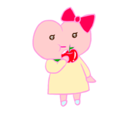 MOMO Ribbon-chan sticker #9409762