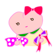 MOMO Ribbon-chan sticker #9409771