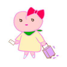 MOMO Ribbon-chan sticker #9409773