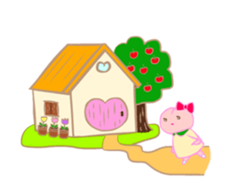 MOMO Ribbon-chan sticker #9409776