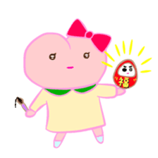 MOMO Ribbon-chan sticker #9409779