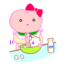 MOMO Ribbon-chan sticker #9409781