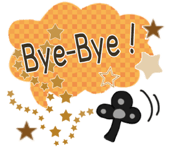 Sticker. black cat3 sticker #9409819