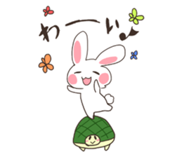 Motchiri Usagi & Kame sticker #9410745