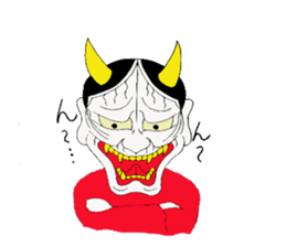 Cute Japanesu demon sticker #9411069