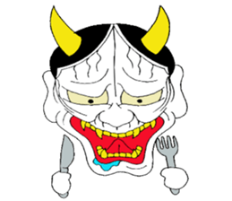 Cute Japanesu demon sticker #9411097