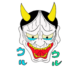 Cute Japanesu demon sticker #9411100