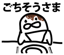 chocolate over a living seal sticker #9411796