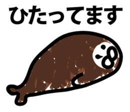 chocolate over a living seal sticker #9411803