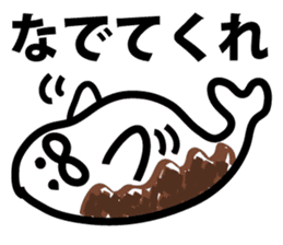 chocolate over a living seal sticker #9411805