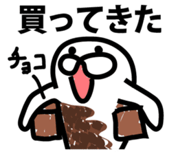 chocolate over a living seal sticker #9411811