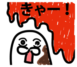 chocolate over a living seal sticker #9411821