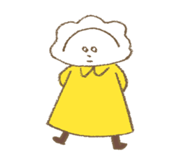 Dumplings Girl Sticker sticker #9412146