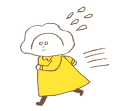 Dumplings Girl Sticker sticker #9412167